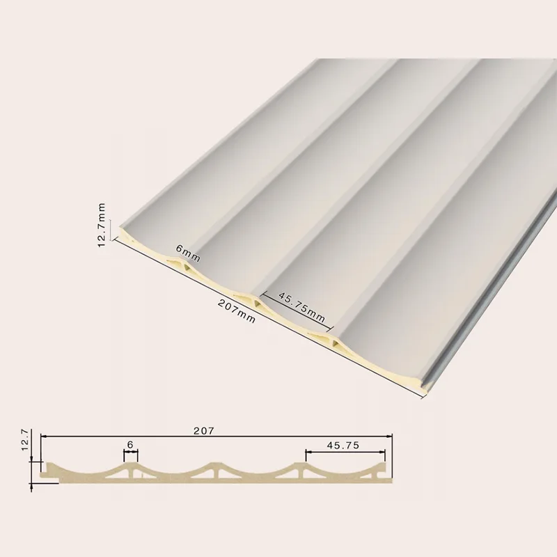 207 Dutý zapustený 4-mriežkový drážkovaný panel